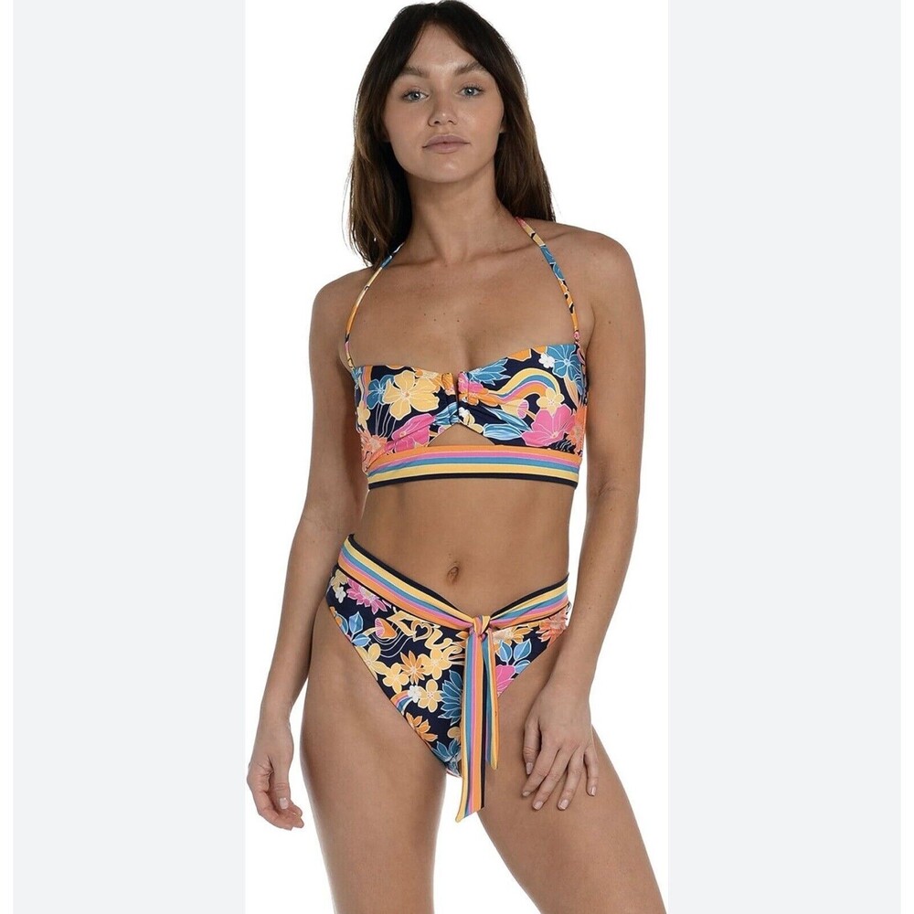 Sunshine 79 Two Piece Bandeau Swim Suit In Multicolor Love Swirl 10